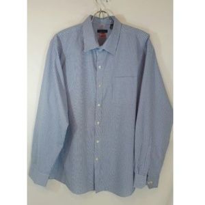 Van Heusen Mens Dress Shirt Traveler Sz 17-17.5 XL